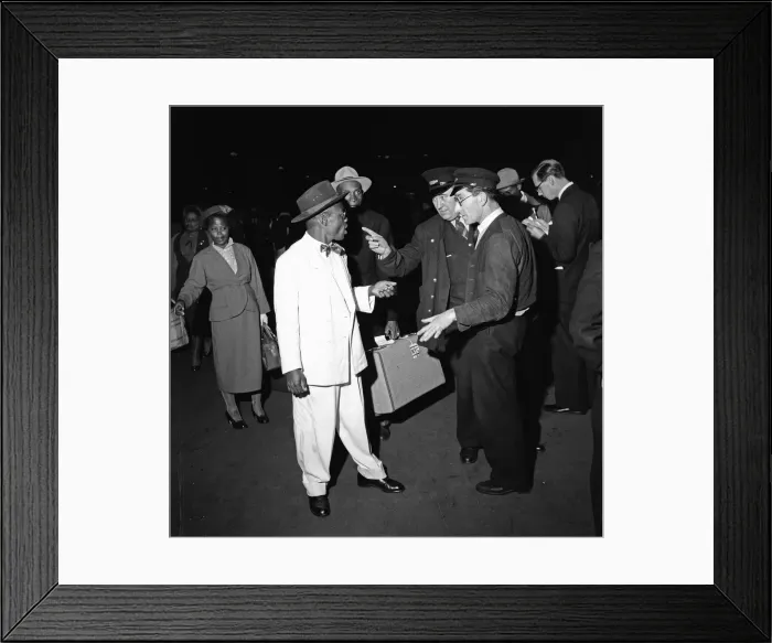 Framed Print : 151 women and 330 men seen here arriving from Jamaica aboard the Dutch liner Sibajak Framed Print : 151 women and 330 men seen here arriving from Jamaica aboard the Dutch liner Sibajak