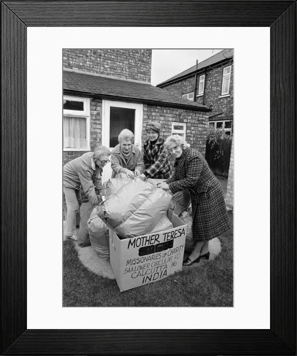 Framed Print : Items for Mother Teresa of Calcutta. 1975 Framed Print : Items for Mother Teresa of Calcutta. 1975