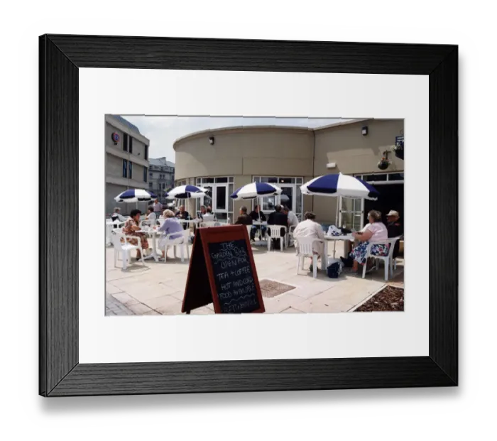 Framed Print : The Garden Bar at the Winter Gardens in Weston-super-Mare, Somerset. June 1992