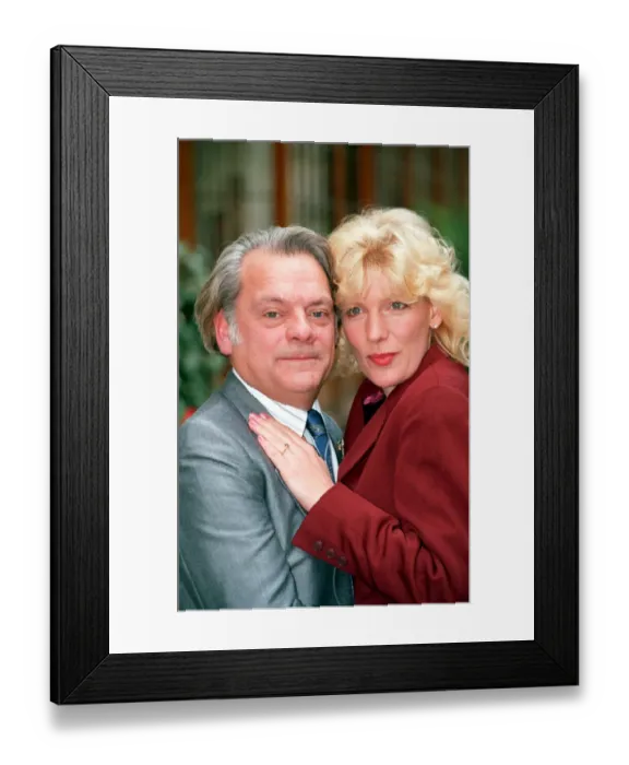 Framed Print : DAVID JASON AND DIANA WESTON IN PHOTOCALL TO PROMOTE A BIT OF A DO - 29  /  09  /  1989