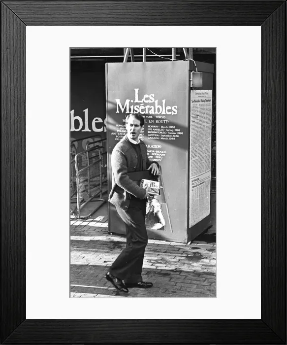 Framed Print : Prince Edward outside the Palace Theatre - February 1988