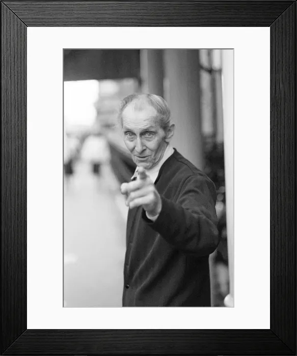 Framed Print : PETER CUSHING 24  /  03  /  1986
