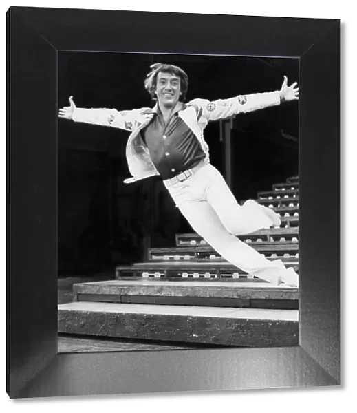 Roy Castle dancing during photocall for musical Billy Liar - April 1976 29  /  04  /  1976
