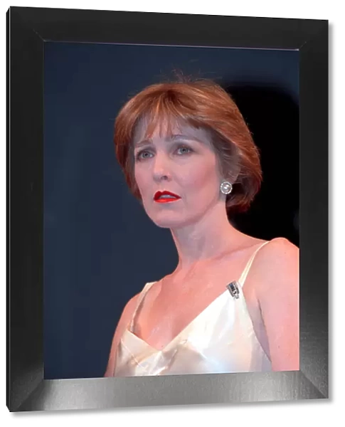 Patricia Hodge on stage in Noel and Gertie being performed at the Comedy