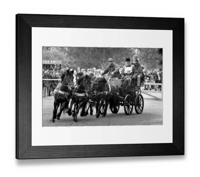 Framed Print : The Duke of Edinburgh, Prince Philip at the Royal Windsor Horse Show. - 16 May 1989