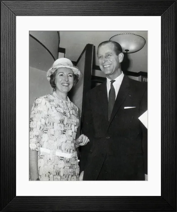 Framed Print : DUKE OF EDINBURGH, PRINCE PHILIP ARCHIVE - VERA LYNN AND PRINCE PHILIP ATTEND A PARTY Framed Print : DUKE OF EDINBURGH, PRINCE PHILIP ARCHIVE - VERA LYNN AND PRINCE PHILIP ATTEND A PARTY