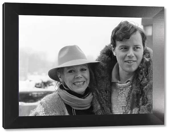 JUDY CARNE WITH HER FRIEND BOB MERRICK 08  /  02  /  1986