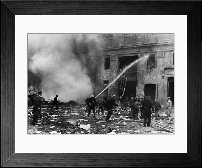 Framed Print : V1 flying bomb attack, Aldwych, London, 30th June 1944. One of the deadliest Framed Print : V1 flying bomb attack, Aldwych, London, 30th June 1944. One of the deadliest