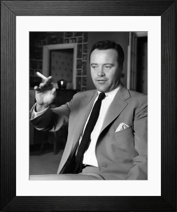 Framed Print : Jack Lemmon during interview in London - July 1956 Framed Print : Jack Lemmon during interview in London - July 1956
