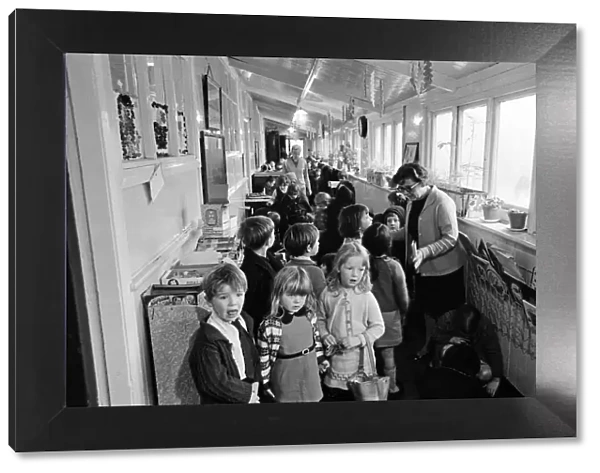 Some of the 180 children play in the small corridor at Sacred Heart RC school, Gorton
