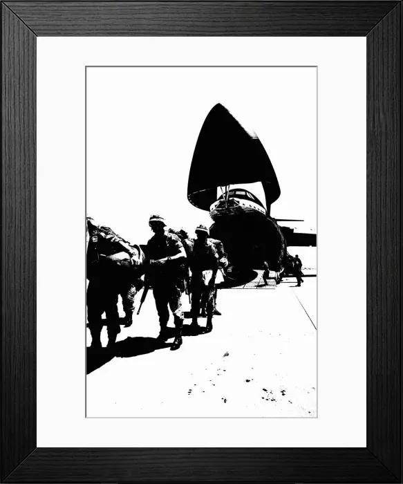 Framed Print : US Military forces at Dhahran Airbase, Saudi Arabia, August 1990 Framed Print : US Military forces at Dhahran Airbase, Saudi Arabia, August 1990