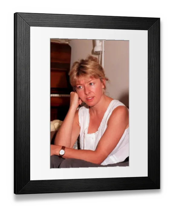 Framed Print : JILL MORRELL (GIRLFRIEND OF KIDNAPPED JOHN MCCARTHY) 02  /  08  /  1989