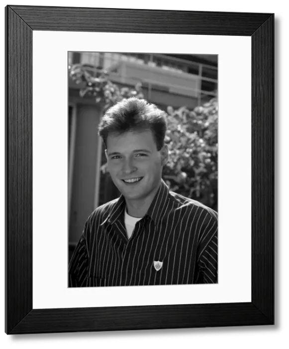 Framed Print : JOHN LESLIE, BLUE PETER PRESENTER 19 / 04 / 1989 Framed Print : JOHN LESLIE, BLUE PETER PRESENTER 19 / 04 / 1989