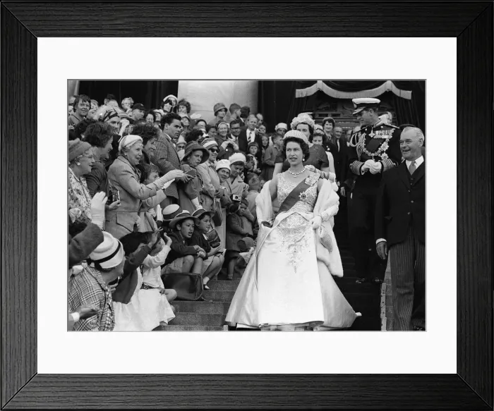 Framed Print : Queen Elizabeth II and Prince Philip during a state visit to New Zealand Framed Print : Queen Elizabeth II and Prince Philip during a state visit to New Zealand