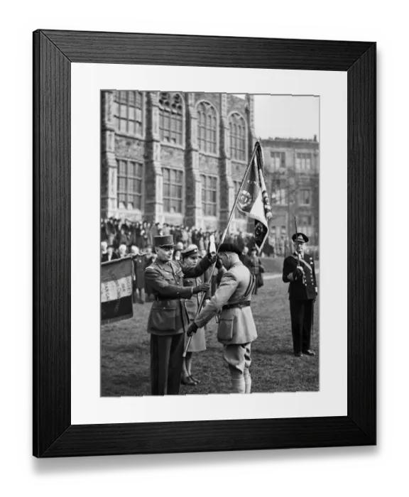 Framed Print : General Petit, Chief of Staff to General Charles De Gaulle Framed Print : General Petit, Chief of Staff to General Charles De Gaulle