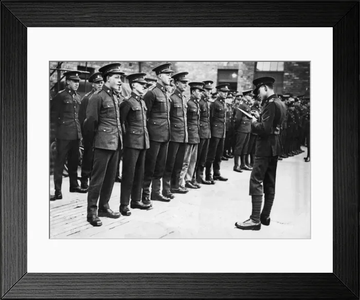 Framed Print : Inspection of the Royal Army Service Corps (RASC) during the Second World War Framed Print : Inspection of the Royal Army Service Corps (RASC) during the Second World War
