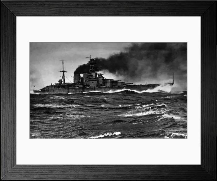 Framed Print : Royal Navy battlecruiser HSM Hood was sunk in the Battle of the Denmark Strait on 24th Framed Print : Royal Navy battlecruiser HSM Hood was sunk in the Battle of the Denmark Strait on 24th