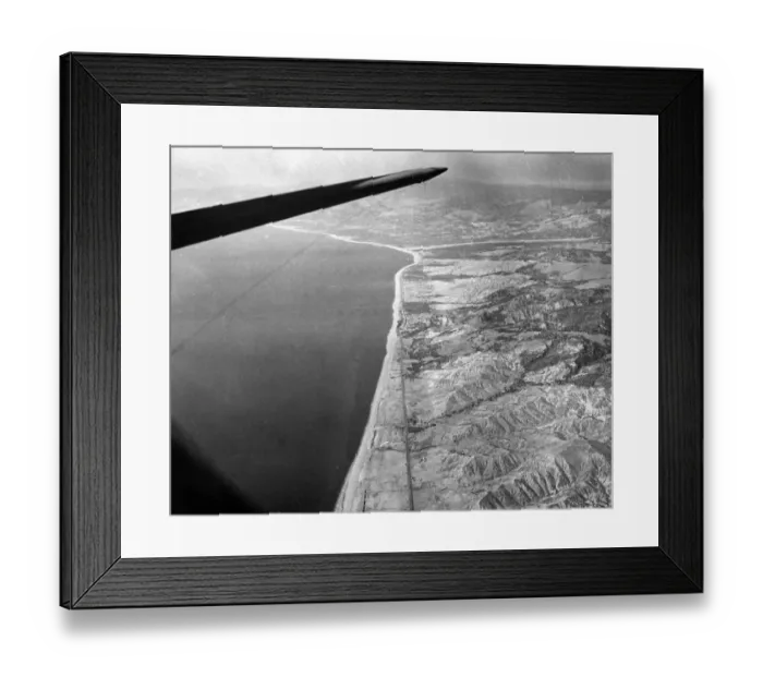 Framed Print : The Italian mainland from the air. Aerial pictures of the latest Allied invasion