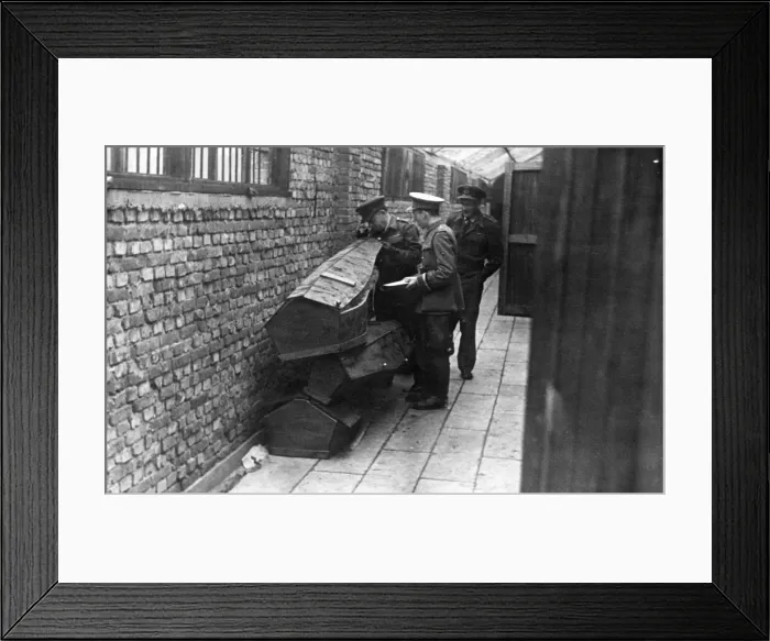 Framed Print : Picture taken at an old (unamed) Belgian fort which had been used as a Gestapo Prison