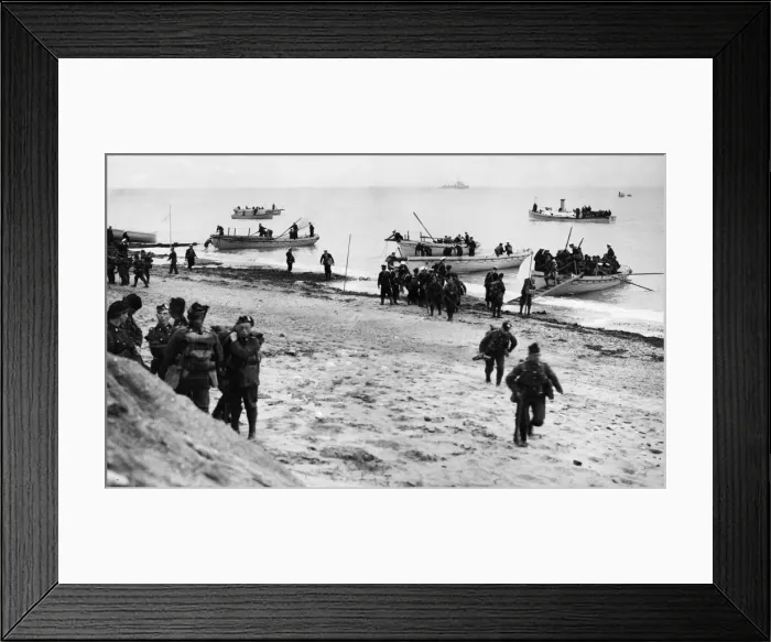 Framed Print : Combined Fleet Invasion exercises in North East England in 1934 Framed Print : Combined Fleet Invasion exercises in North East England in 1934