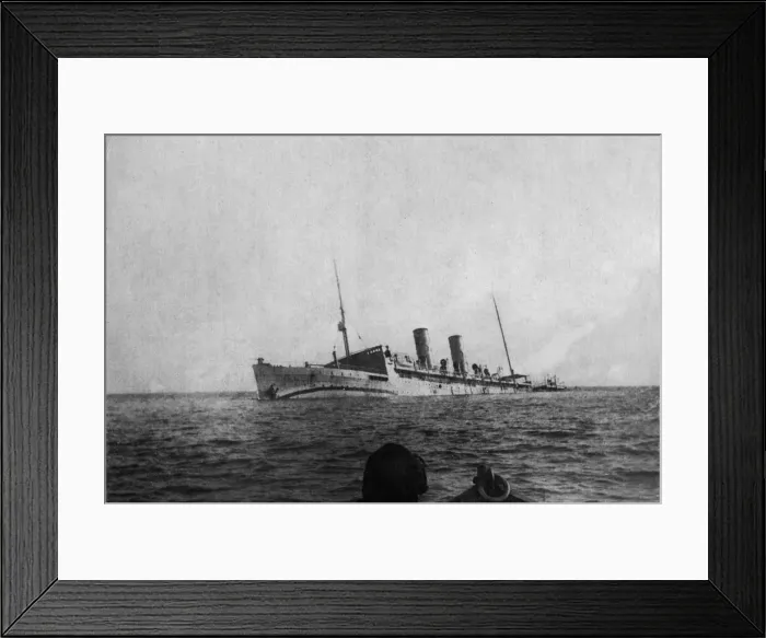 Framed Print : The Duc De Genes, a 12, 000 ton boat from La Valence Genes in Italy