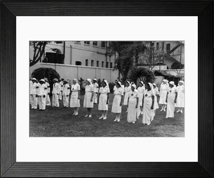 Framed Print : The Kandy branch of the Ceylon Red Cross at an inspection by Her Excellency Lady Moore Framed Print : The Kandy branch of the Ceylon Red Cross at an inspection by Her Excellency Lady Moore