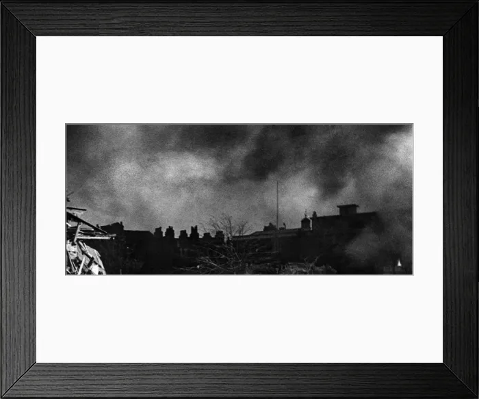 Framed Print : Fire and rescue work under way at Montford Place, Kennington Framed Print : Fire and rescue work under way at Montford Place, Kennington