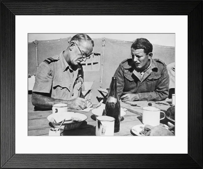 Framed Print : The North African Front. The A. O. C Western Desert Air Forces, giving orders