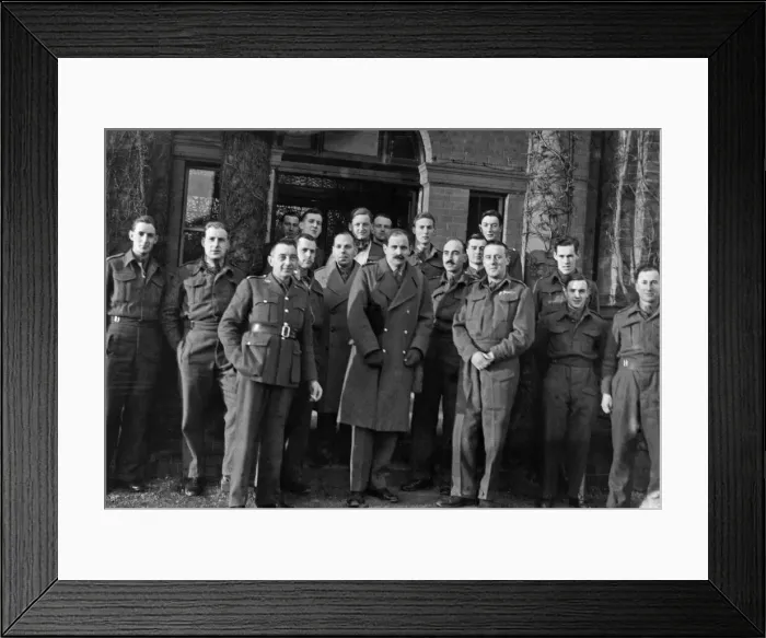Framed Print : Men of the East Riding Yeomanry somewhere in the south of England during the Second Framed Print : Men of the East Riding Yeomanry somewhere in the south of England during the Second