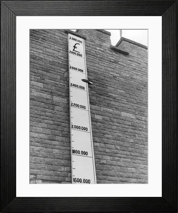 Framed Print : The indicator of Cardiffs Warship Week. 21st January 1942 Framed Print : The indicator of Cardiffs Warship Week. 21st January 1942