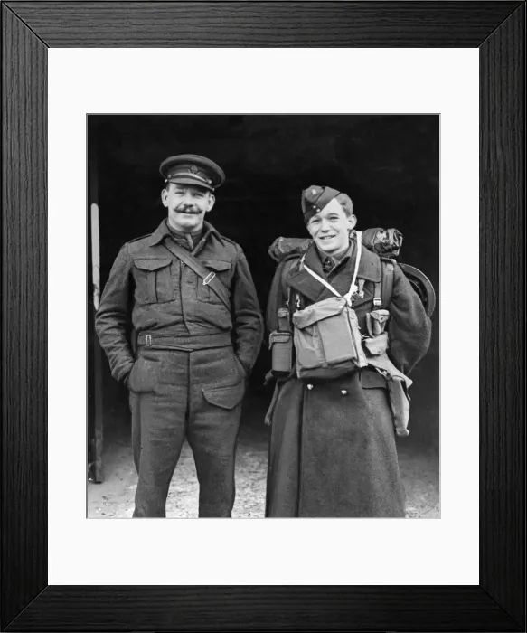 Framed Print : Men of the East Yorkshire Regiment pictured in Gloucestershire