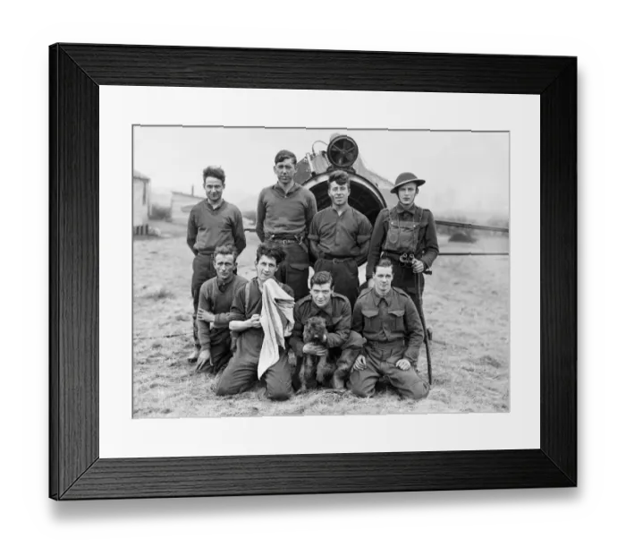 Framed Print : Picture shows a group of Air Cadets in the Hull, East Riding