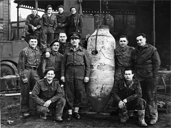 Successful removal of an unexploded bomb in Hull, North England after the Second World