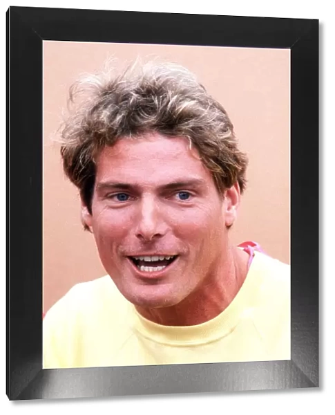 Christopher Reeve actor in the TV programme Its a Royal Knockout at Alton Towers