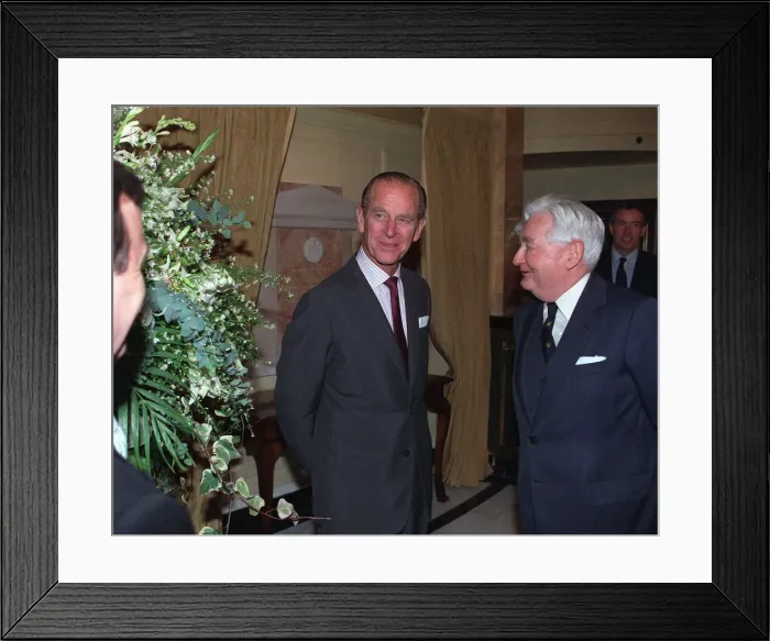 Framed Print : The Duke of Edinburgh. Prince Philip at the Dorchester hotel, London Framed Print : The Duke of Edinburgh. Prince Philip at the Dorchester hotel, London