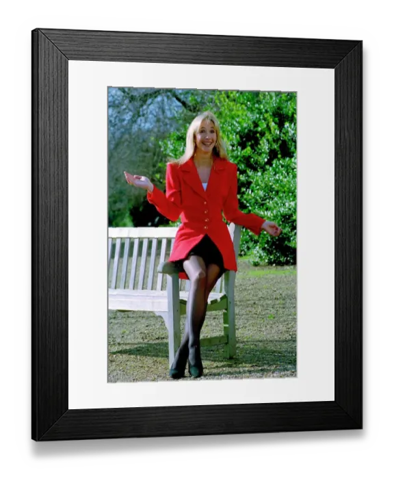 Framed Print : Tanya Bryer, best dressed woman of 94 February 1994