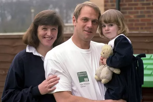 Steve Redgrave, British Olympic rower with his wife Anne