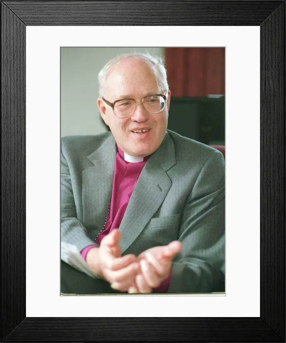 Framed Print : DR GEORGE CAREY - THE ARCHBISHOP OF CANTERBURY 07 / 04 / 1993 Framed Print : DR GEORGE CAREY - THE ARCHBISHOP OF CANTERBURY 07 / 04 / 1993