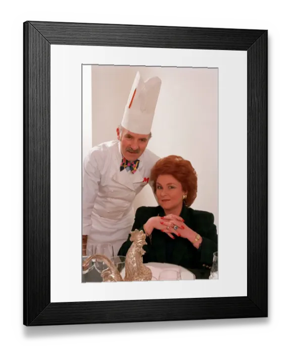Framed Print : LADY ELIZABETH ANSON AND ANTON MOSSIMAN 22  /  12  /  1993
