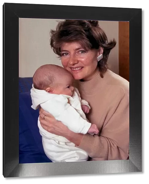 Pamela Armstrong, newscaster, with son Alex. 01  /  01  /  1994