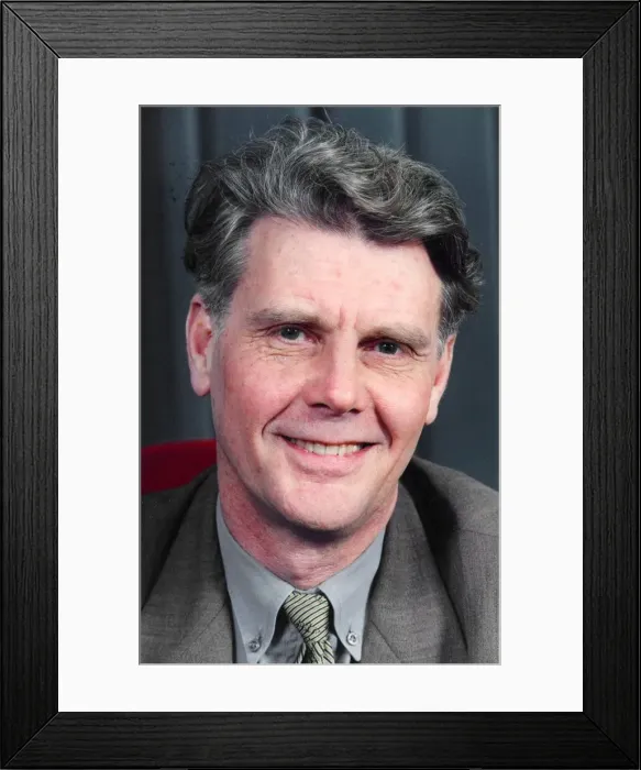 Framed Print : James Fox smiling during interview - January 1994 11  /  01  /  1994