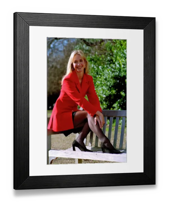 Framed Print : Tanya Bryer, best dressed woman of 94 February 1994 Framed Print : Tanya Bryer, best dressed woman of 94 February 1994
