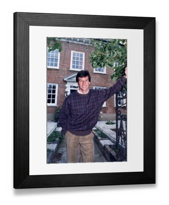 Framed Print : Sebastian Coe at his home in Twickenham 08  /  06  /  1994