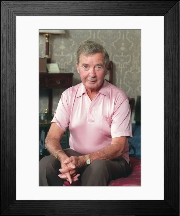 Framed Print : AUTHOR - DICK FRANCIS AT HOME 31  /  08  /  1994