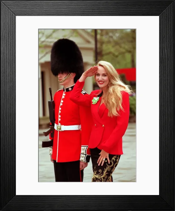 Framed Print : JERRY HALL AT MACMILLAN NURSE APPEAL PHOTO SHOOT 01 / 05 / 1992 Framed Print : JERRY HALL AT MACMILLAN NURSE APPEAL PHOTO SHOOT 01 / 05 / 1992