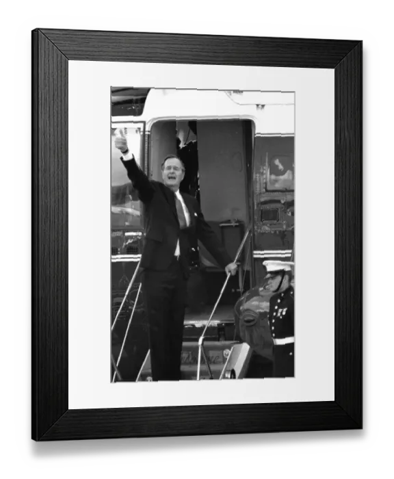 Framed Print : George Bush - 21  /  06  /  1989