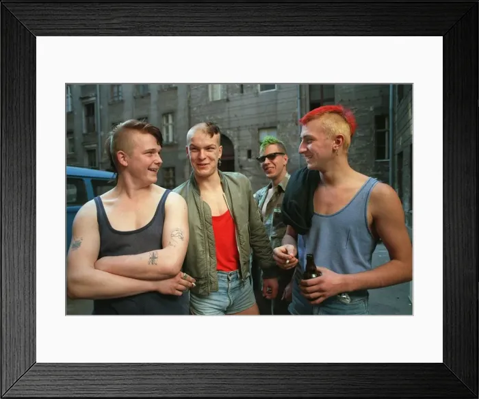 Framed Print : German youth pictured February 1990 Framed Print : German youth pictured February 1990
