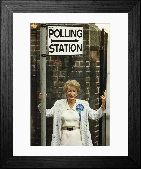 Framed Print : DAME SHIRLEY PORTER LEADER OF WESTMINSTER COUNCIL - 31  /  12  /  1990