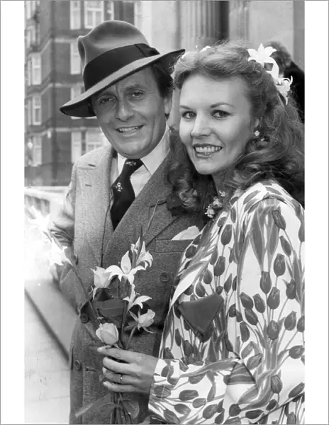 Barry Humphries and wife Diane Millstead at their wedding in London - June 1979