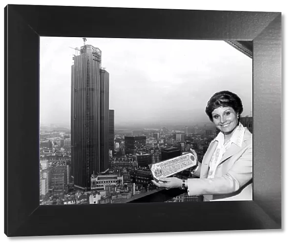 Angela Rippon after receiving freedom of City of London. 5th July 1978